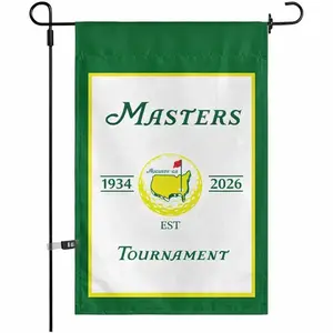 Vintage Golf Tournament Garden Flag, Major Golf Inspired Yard Flag, Green Golf Fan Lawn Decor, Double Sided Outdoor Garden Banner