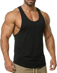 Men's Muscle Gym Workout Stringer Tank Tops Bodybuilding Fitness T-Shirts T01 Mens Workout Tank Tops Fitness Bodybuilding Sleeveless Gym Muscle Stringer Shirts Men’s Stringer Tank Tops Y-Back Bodybuilding Muscle Sleeveless T-Shirts Gym Fitness Tank Shirts