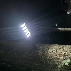 Upgraded Solar Street Light Outdoor 5730 SMD LED 120LM/W Super Bright Monocrystalline Panel LiFePO4 Battery IP65 Waterproof for Yard Garden Street Garage