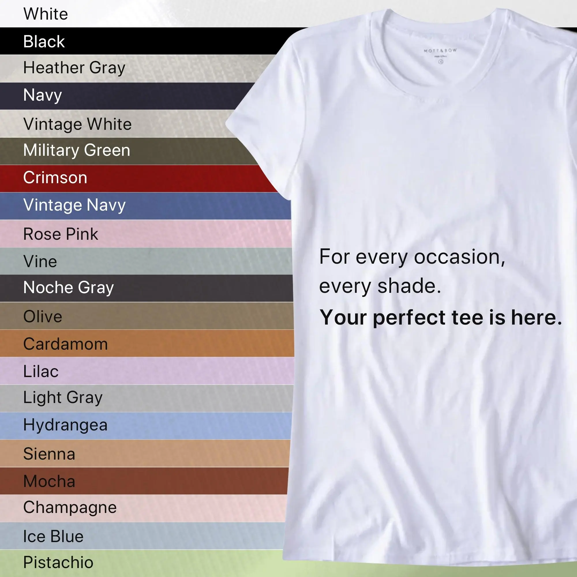 Mott&Bow | Fitted Crew Marcy Tee tt Mott&Bow | Fitted Crew Marcy Tee tt