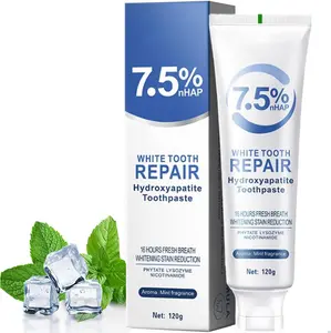 7.5% ​Hydroxyapatite Toothpastes for Enamel Protection and Tooth Strengthening, ​Sensitive Teeth,Fresh Breath,Daily Use for Oral Health