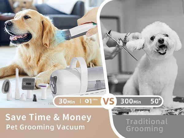 Pet Groomer 7-in-1 Grooming Vacuum for Dogs & Cats with Multi-pack Attachments for Shedding Grooming and Pet Care Effortless Grooming & Vacuuming 6 Precise Guide Combs Low Noise Design Pet Groomer 7-in-1 Grooming Vacuum for Dogs & Cats with Multi-pack Attachments for Shedding Grooming and Pet Care Effortless Grooming & Vacuuming 6 Precise Guide Combs Low Noise Design