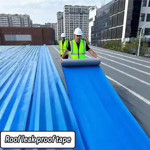 1 roll of roof waterproof tape, a tape used for roof leakage prevention, featuring quick sealing function for waterproofing and leak prevention, resistant to heat and cold, resistant to ultraviolet rays and weathering, suitable for cement cracks.