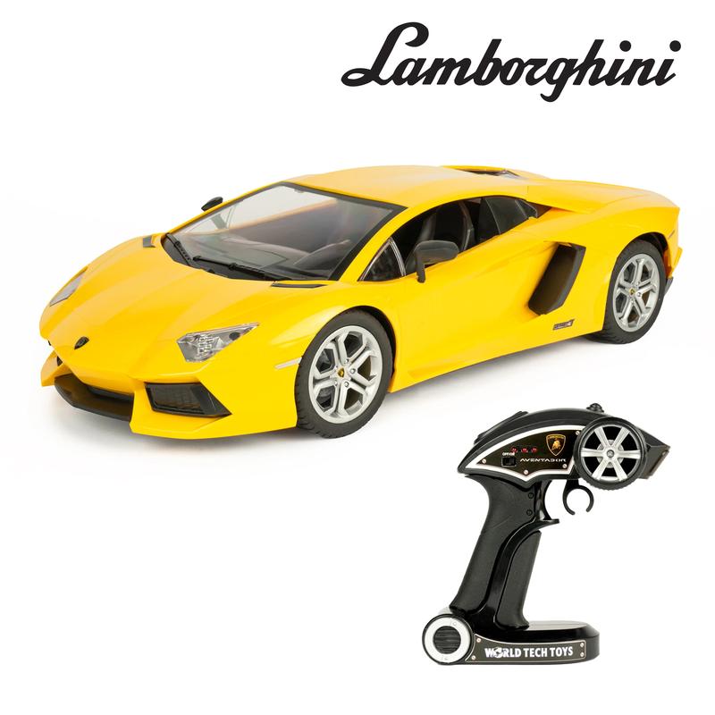 World Tech Toys 1:10 scale remote control car - Lamborghini - 2.4Ghz RC Car Multiple color options and Officially licensed - Perfect for Display and Collection