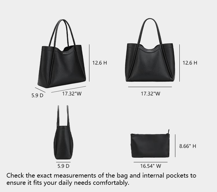 NewBella  Kelly Large Size 2 Pcs Set Tote Bag, PU Material, Magnetic Closure, office Daliy casual style Luxury,dealsforyoudays,FallFreshness