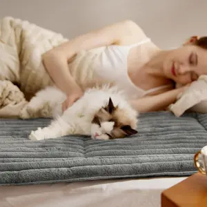 Bedsure Soft Pet Mat - Ultra Soft Calming Pad for Dogs & Cats, Non-Slip & Washable, Perfect for Restless Pets Anti-Anxiety