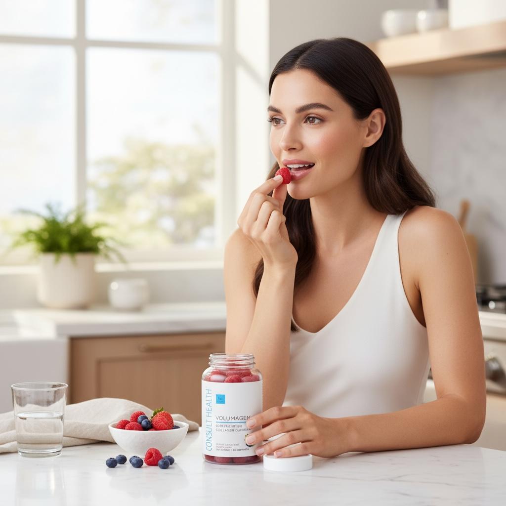 Volumagen Skin Plumping Collagen Gummies – Clinically Studied Bioactive Collagen for Wrinkle Reduction, Elasticity & Hydration, 120 Ct