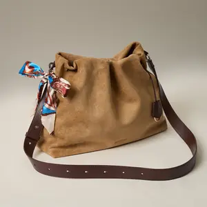 BOSTANTEN Viral Vegan Leather Purses | Lightweight Large Capacity Drawstring Bag | Affordable everyday bag