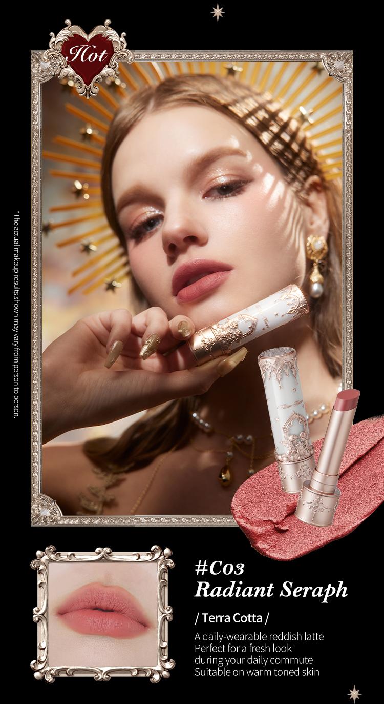 Flower Knows Little Angel Collection Matte Lipstick - High Pigmentation, Velvet Matte Finish, Long Lasting, Smooth Application