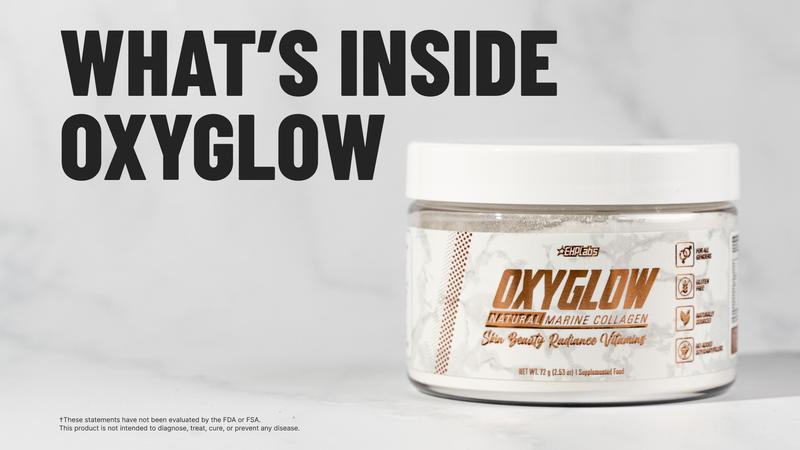 EHPlabs OxyGlow - Unflavoured Natural Marine Collagen Powder for Women's Health - Youthful Skin, Healthy Hair & Strong Nails - 12.5oz - Edible Antioxidant Complex  | New Year New Me