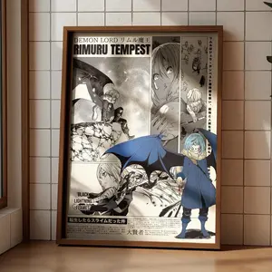 Rimuru Tempest Poster, Manga Panel Wall Art, That Time I Got Reincarnated as a Slime Anime Room Decor, Gift For Fans