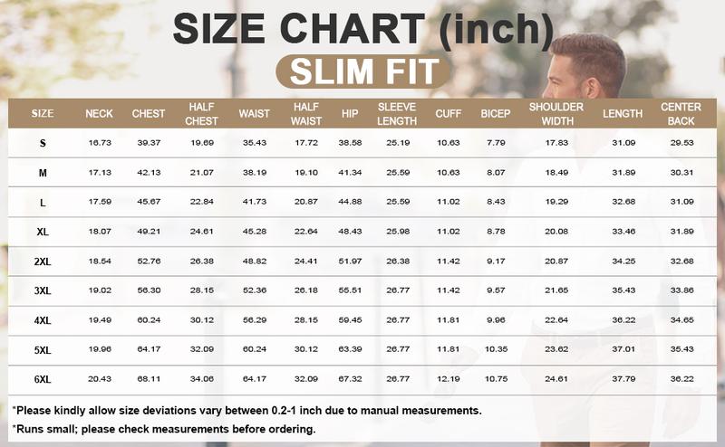 Elencoco Men's Super Stretchy Dress Shirt Quick-Drying Breathable Anti-Wrinkle Muscle Slim Long-Sleeved Business Sports Casual Black Top Outdoorfun Beige Fabric,Father's Day Gift Workwear Menswear,Tiktok shop deals,Gifts for him,Valentines day outfit