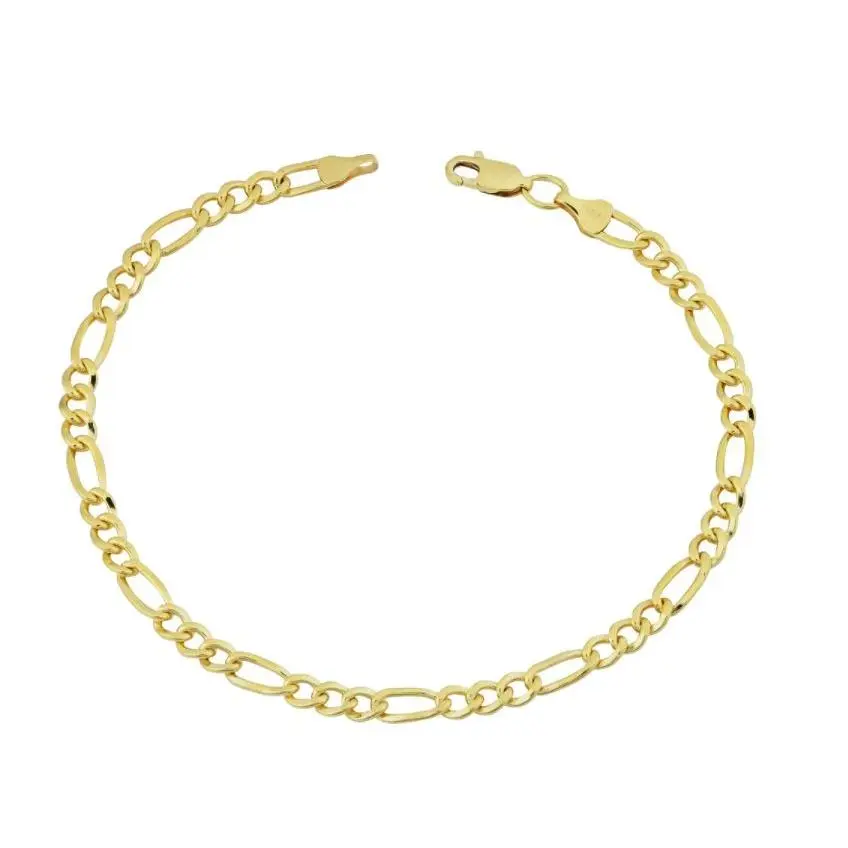 14k Yellow Gold-filled Figaro Link Bracelet (8.5 inch)