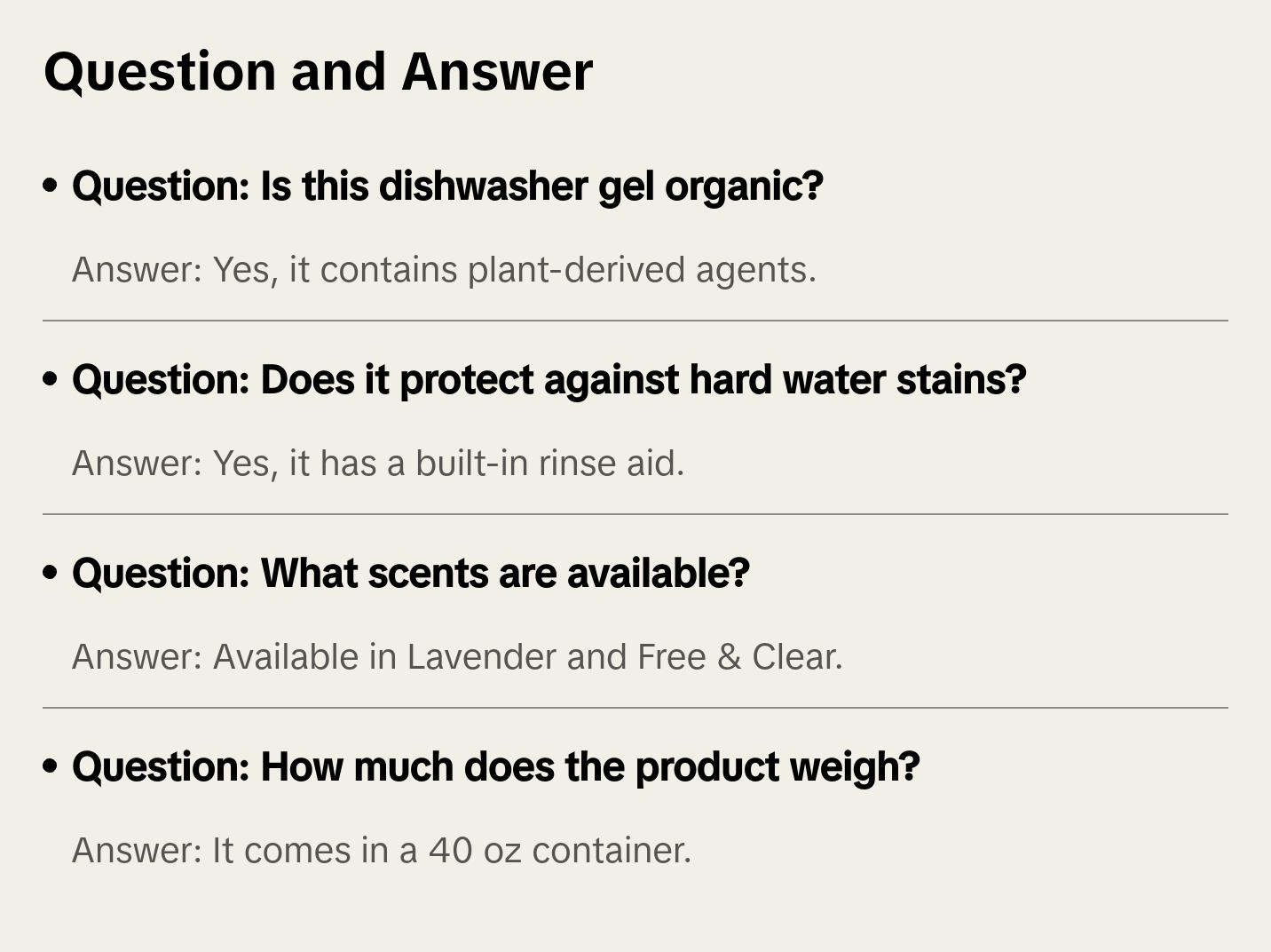 Wave Auto Dishwasher Gel Organic Lavender, 40 oz