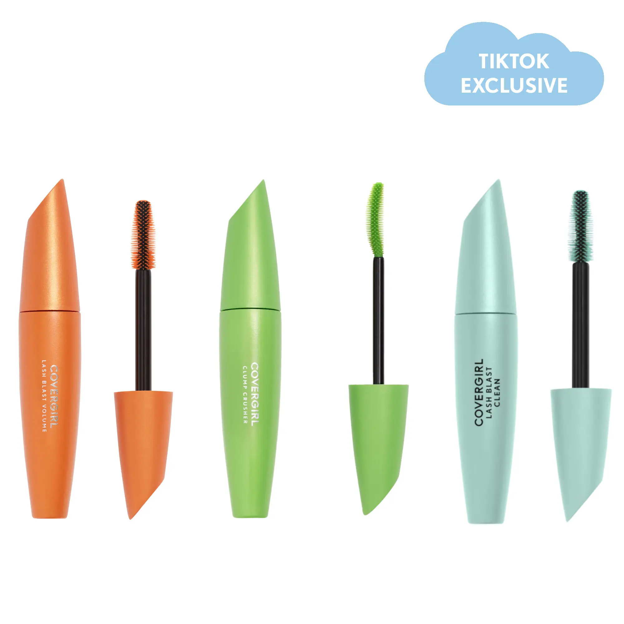COVERGIRL Lash Blast 3-Piece Multi-Pack Mascara Trio, Clean, Fragrance-Free, Volumizing & Lengthening Mini Tube Mascara Set for Bold, Clump-Free Lashes