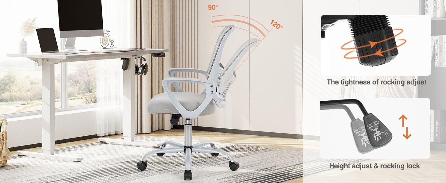 Drafting Chair,Standing Desk Chair with Thicker Seat,Ergonomic High Office Chair,Counter Height Office Chairs with Adjustable Foot-Ring