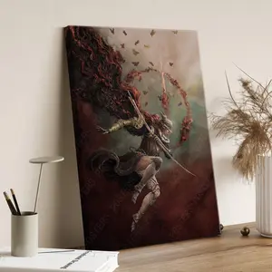 Elden Ring Canvas Wall Art, Malenia Poster, Malenia Wall Art, Elden Ring Canvas Wall Decor, Gaming Poster, Gift For Gamers, Malenia