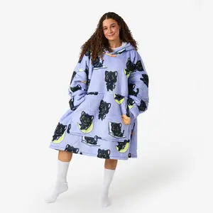 Black Cat Allsleepers™ Original Cloud Blanket Hoodie