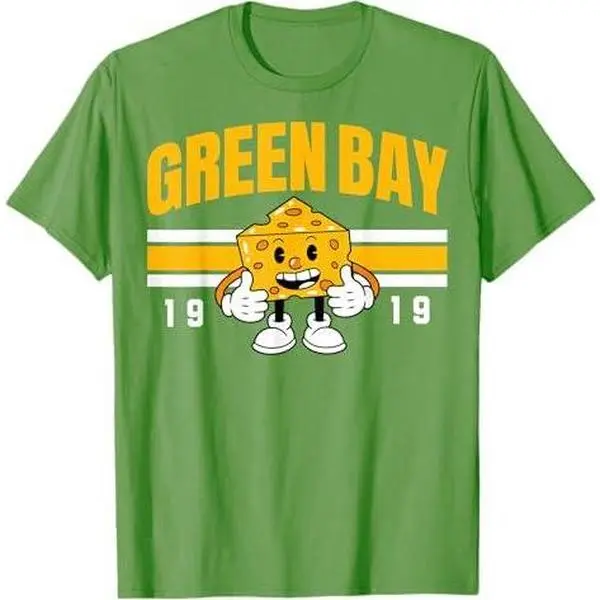 Green Bay Wisconsin Cheese Head Funny Fan Women Men Boys T-Shirt