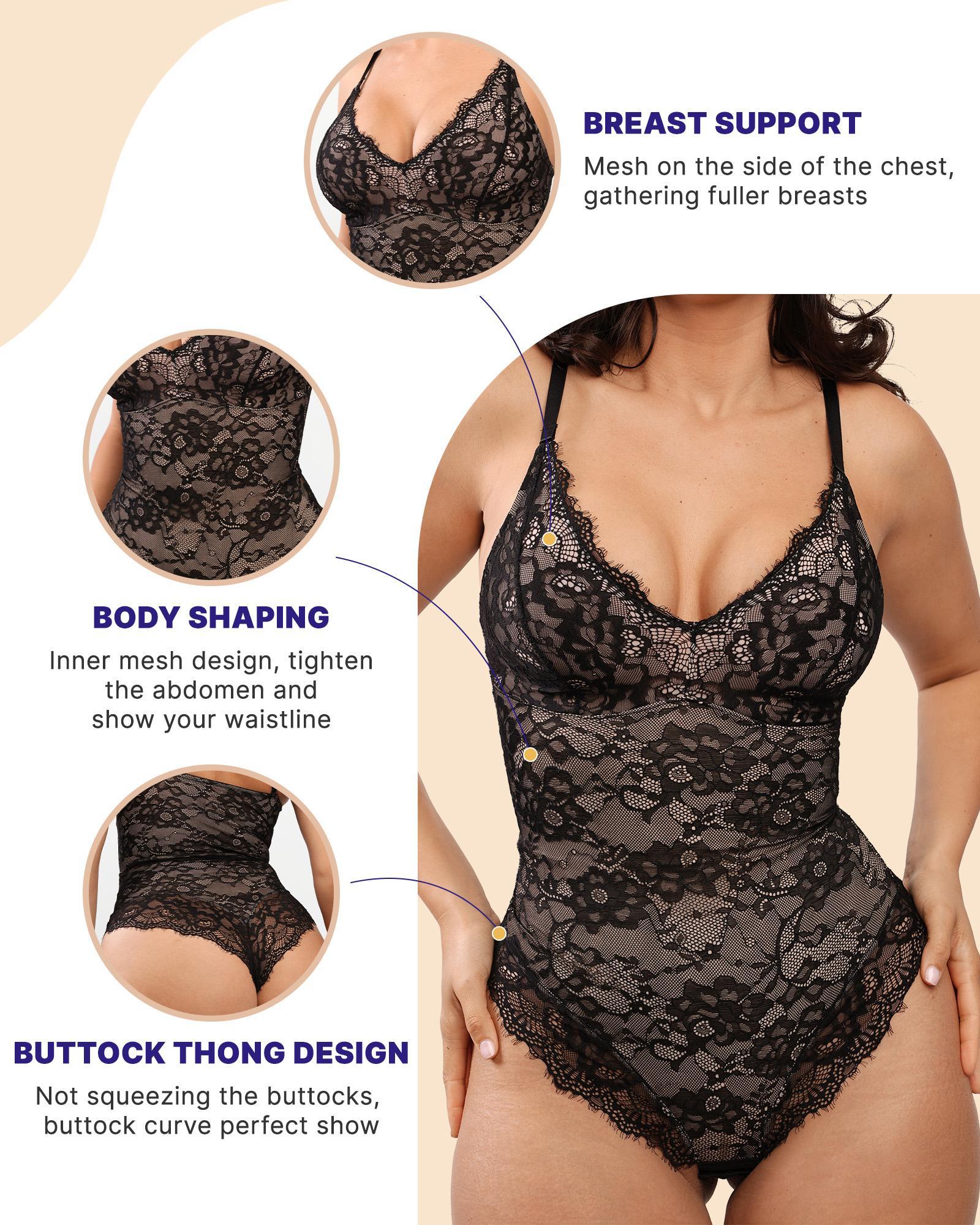 Shapellx AirSlim Lace Smooth Firm Control Full Body Shapewear Womenswear Sales