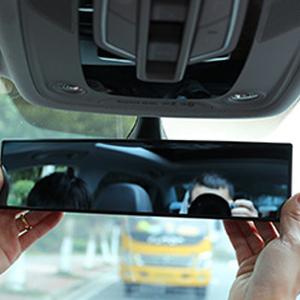 Rear View Mirror, Universal 11.81 Inch Panoramic Convex Interior Clip-on Wide Angle Mirror to Reduce Blind Spot Effectively for Car SUV Trucks -Clear