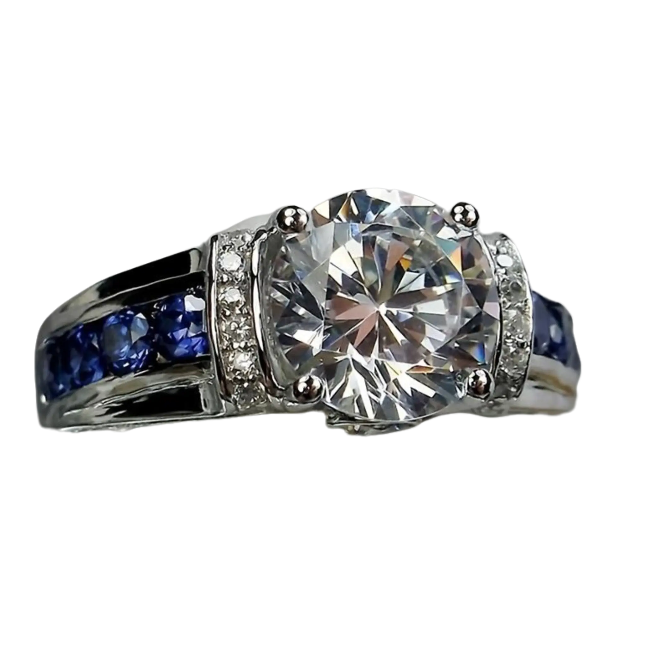 1 Piece 925 Silver Moissanite 3 Carat Men's and Women's Ring Party Gift Daily Wear Gift Couple Gift