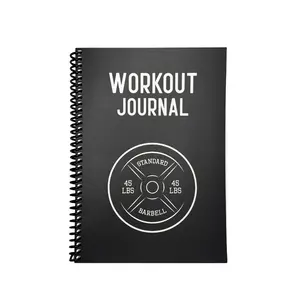 Gym Workout Journal by Paper & Progress Journals, Fitness Planner & Workout Log Book, 100 Workout Pages, Cardio Tracker, Body Measurements, Goal Page, Training Calendar & Notes, Men & Women