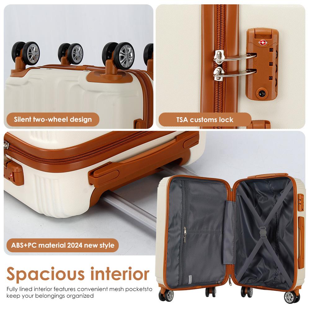 UUH Luggage set - 4pcs/6pcs/7pcs/8pcs/9pcs, Family Set with TSA Locks Durable Travel Free Suitcase UUH Luggage set - 4pcs/6pcs/7pcs/8pcs/9pcs, Family Set with TSA Locks Durable Travel Free Suitcase