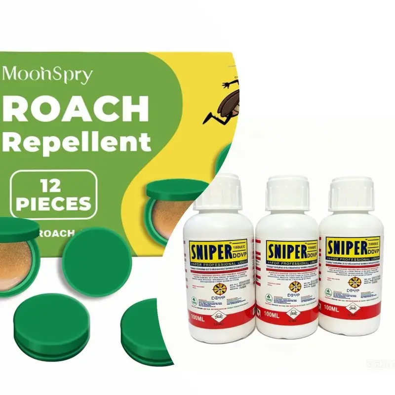 SNIPER concentrated insecticide solution kills cockroaches, flies, mosquitoes, spiders, ants, centipedes and other pests—a pest control miracle for kitchens, warehouses, restaurants and toilets.