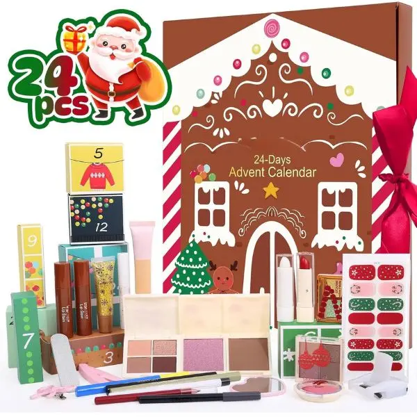 Makeup Advent Calendar 2026, 24 Days Individually Boxed Christmas Makeup Sets, 2026 Xmas Countdown Calendar Makeup & Cosmetic, Gift for Women Teens Girls