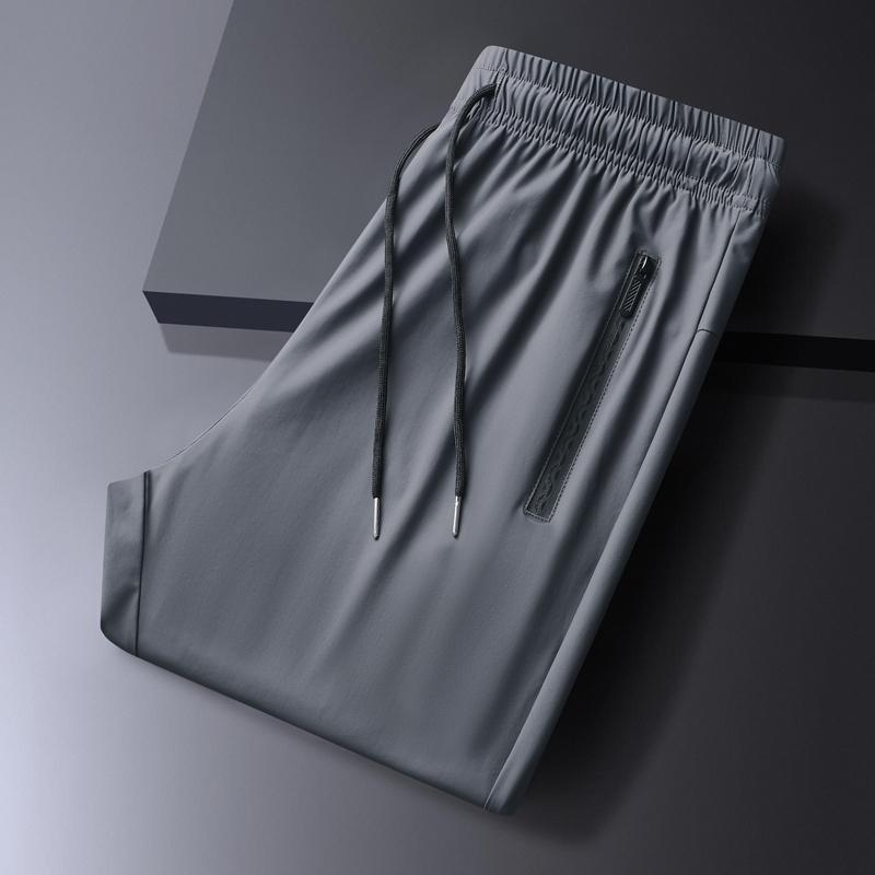 1-3-Pack Men's Stretch Joggers - Cuffed Athleisure Pants for Active Wear | Lightweight & Breathable Gym Outfits, Spring & Summer Fashion plain fashion sport pant color solid