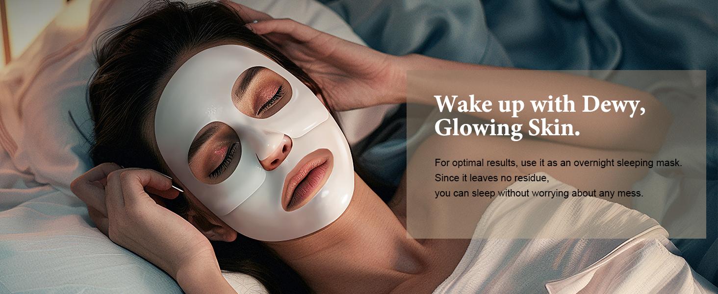 ISTON Ultra-Moisturizing 6-Piece Bio-Collagen Deep Anti-Wrinkle Lifting Mask, a nighttime moisturizing mask for all skin types - minimizes pores, enhances elasticity, firms