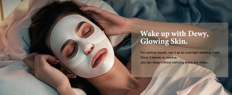 ISTON Ultra-Moisturizing 6-Piece Bio-Collagen Deep Anti-Wrinkle Lifting Mask, a nighttime moisturizing mask for all skin types - minimizes pores, enhances elasticity, firms