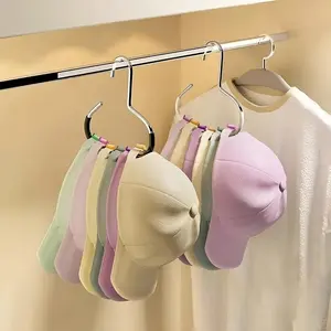 3 Counts/set Hat Hanger, Multifunctional Metal Hat Storage Rack, Accessory Organizer Hooks Space Saving Hat Organizer for Home Closet Bedroom, Hanging, Hat Hanger Holder, Modern Decor Perfect Gift for Fashion Enthusiasts
