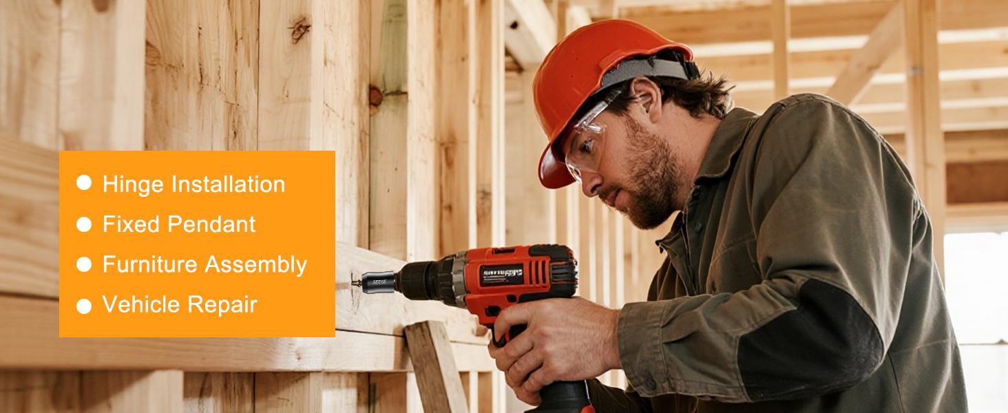 SEESE 2PCS Strong Magnetic Screw Rings – Universal 1/4(6.35mm) Fit for Hex Screwdrivers & Power Drill Bits Holiday gifts