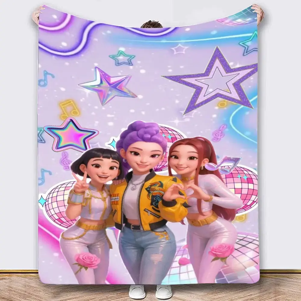Anime Style Soft Flannel Blanket, Cozy and Warm for Home Office Car Camping, Perfect Gift for Birthday Holidays, Summer Air Conditioning Blanket