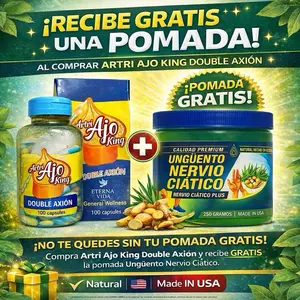 Promoción de ATRIAJO de 100 Capsulas con UNA Pomada de ciático GRATIS