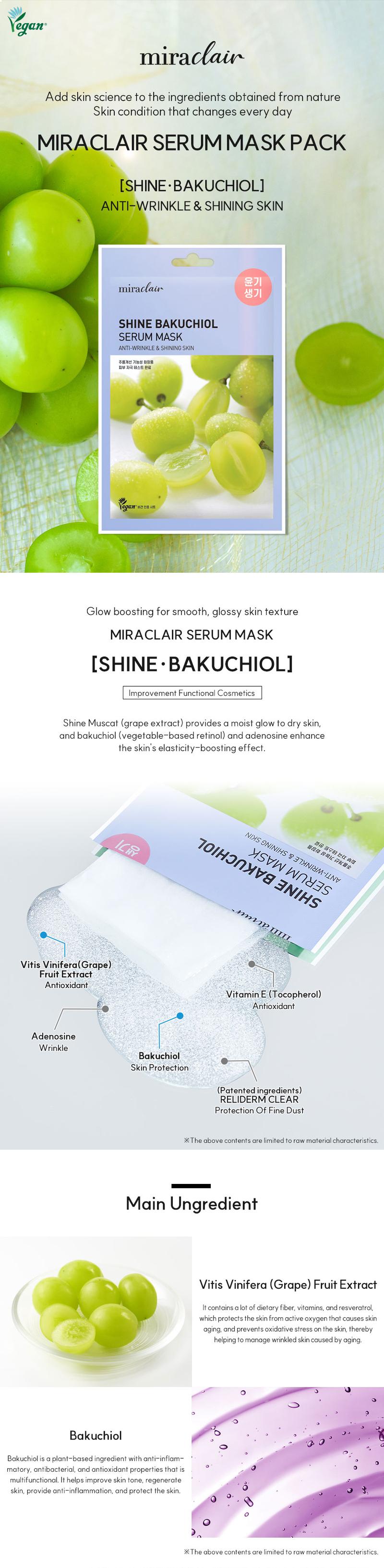 miraclair Serum Mask Pack 10 Sheets | 10 Piece Vegan Sheet Mask Set for Daily Hydration, Nourishment, & Targeted Skin Concerns with Deep-Fit Viscose Rayon Mask Sheets