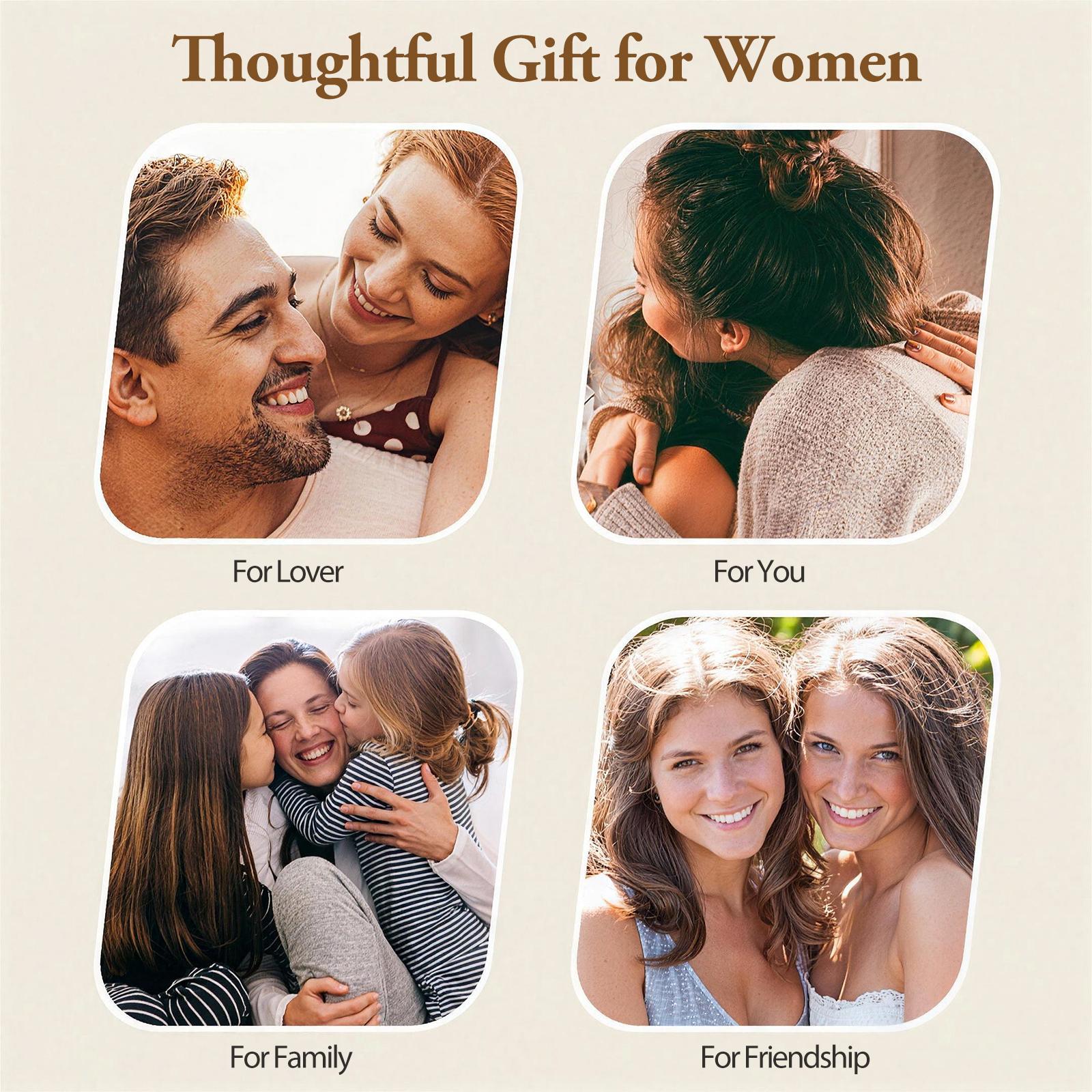 Spinning 4-Leaf Clover Necklace, Ajustable Chain length: 16"+2.5" Extension