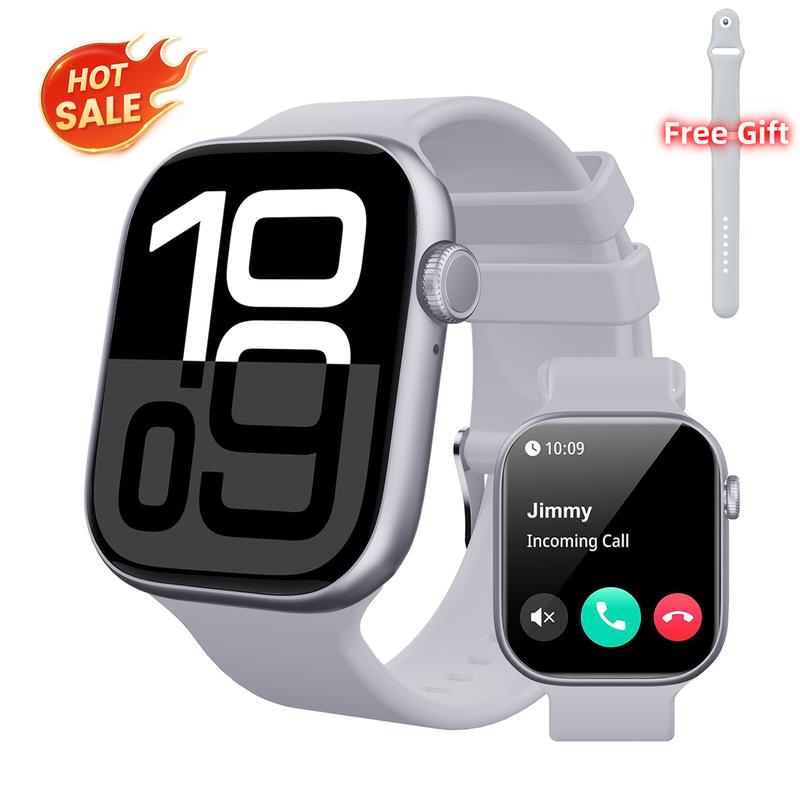 W&O 2025 Smart Watch for Women & Men, 100+ Sports Modes, Call Answering, Sleep Monitor, Fitness Tracker with Stylish Design Wearable Monitoring