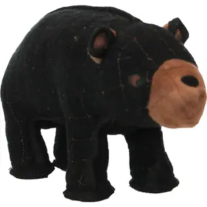 Tuffy Dog Toys Beaufort the Bear Dog Toy  - 13"x7"x5" Soft Fleece & Industrial-Grade Luggage Material Interactive Play Toy for Dogs