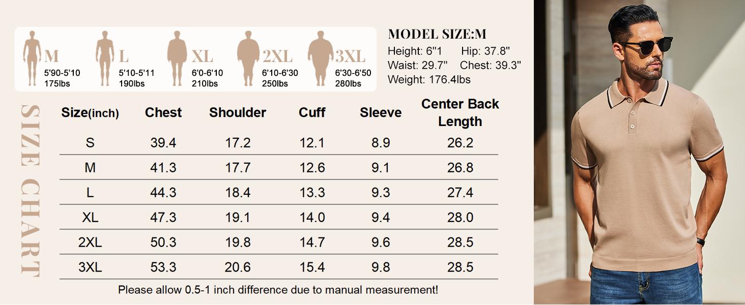 COOFANDY Men's Knit Polo Shirts Casual Short Sleeve Button Down Golf Polo Shirts Vintage Collared T Shirt COOFANDY Men's Knit Polo Shirts Casual Short Sleeve Button Down Golf Polo Shirts Vintage Collared T Shirt