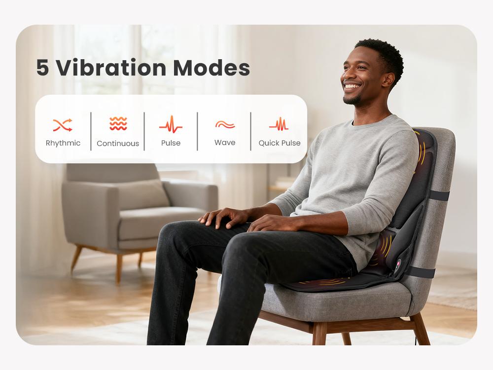 COMFIER Office Seat Cushion, Back Seat Cushion for Home Office Use, Chair Pad for Cold Winter, Seat Pad for Office Chair, Ideal Gifts for Men, Women