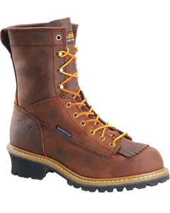 Carolina Men's 8" Waterproof Lace-To-Toe Logger Boot Soft Toe - Ca8824