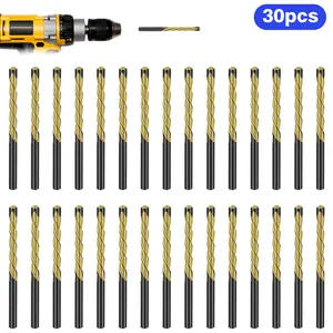 30Pcs M2 5/32" High Speed Steel Drywall Router Bits - 7/8" Cutting Depth, 2.4" Length,Rotary Cutter Bit,Cutting Router Bits Tools,for Home DIY Projects