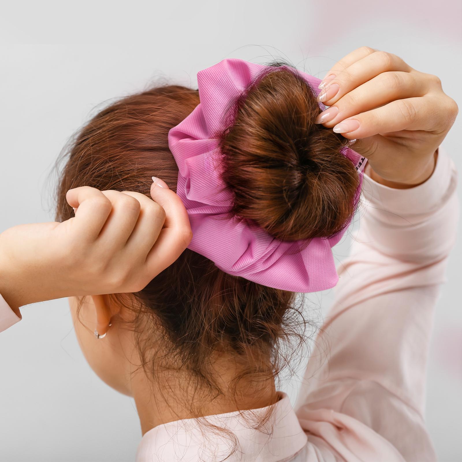 RITFIT Oversized Scrunchie - Pink, 7.78" x 3.54"