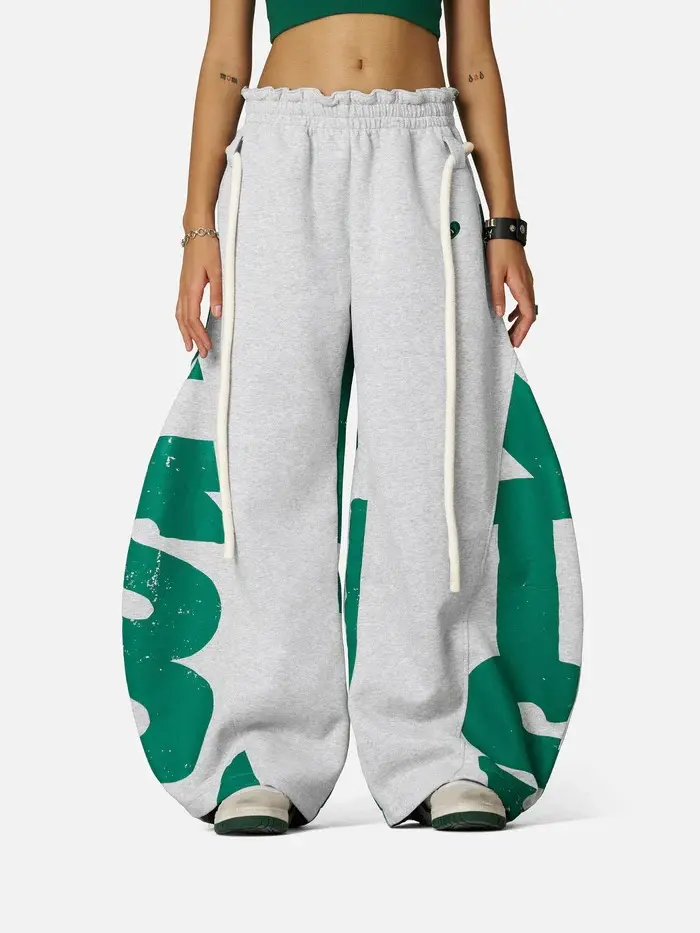 Aelfric Eden Graffiti Super Baggy Sweatpants Loose Fit Trousers with All Over Print Rebellious Doodle Style with Pockets Unisex Vintage Streetwear Joggers, Letter Printed Joggers, Soft Jogger Trousers,clothes for back to school,first day of school outfits