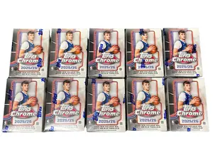 Break #422 - (10) 2025 TOPPS CHROME BASKETBALL BLASTER BOX BREAK **CHASE GOLD LOGOMAN PATCHES, SUPER FRACTORS, HELIX, FANATICAL & MANY OTHER SSPs**