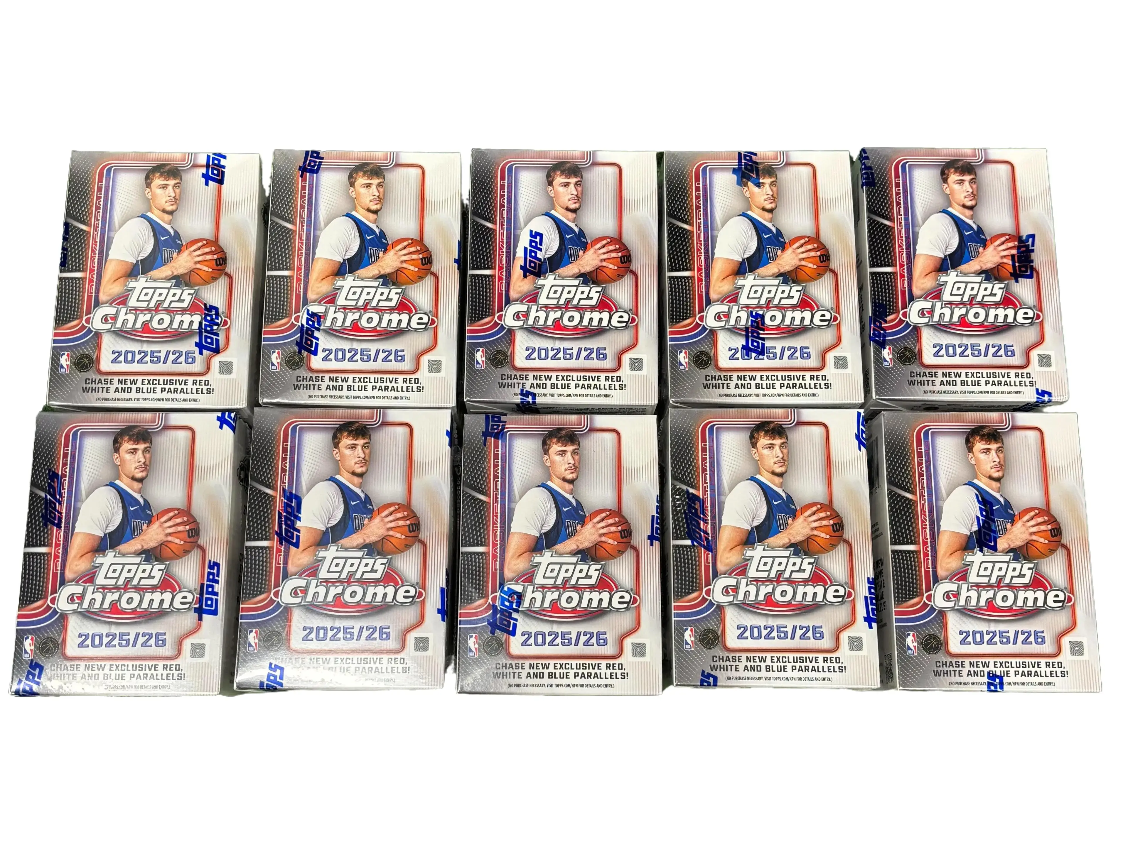 Break #917 - (10) 2025 TOPPS CHROME BASKETBALL BLASTER BOX BREAK **CHASE GOLD LOGOMAN PATCHES, SUPER FRACTORS, HELIX, FANATICAL & MANY OTHER SSPs**