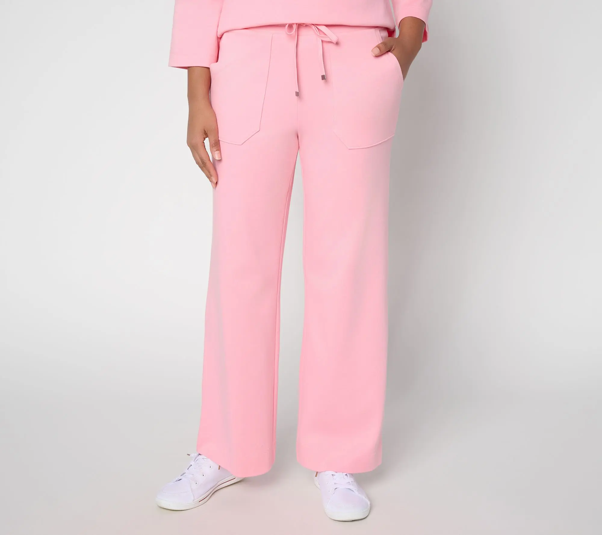 Martha Stewart Signature Petite Skylands Knit Wide Leg Pants